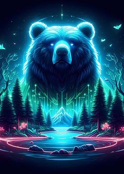 Bärenfantasie im Weltraum