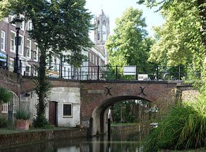 Nieuwegracht Utrecht with Dom Tower von Pieter Heymeijer