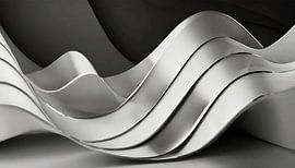 Zwart-witte golf en patroon