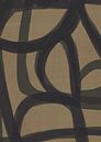 Japandi Brush Stroke Flow #2 | Brown Black by Bohomadic Studio thumbnail