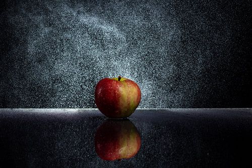Een spetterende appel in de studio