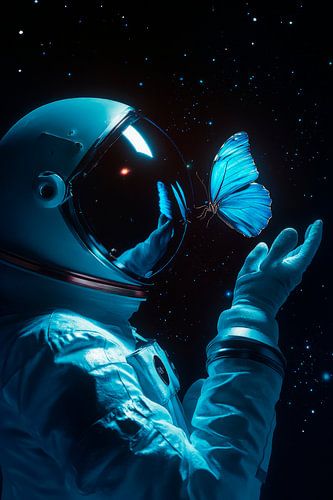 Butterfly in space