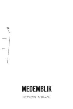 Medemblik (Noord-Holland) | Map | Black and White by Rezona