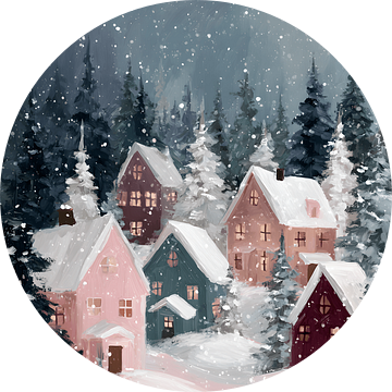 Sneeuwval boven Winterdorp