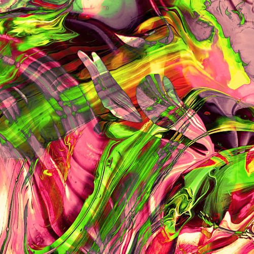 ABSTRACT COLORFUL PAINTING I-B