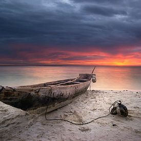 Zanzibar zonsondergang van Vincent Xeridat