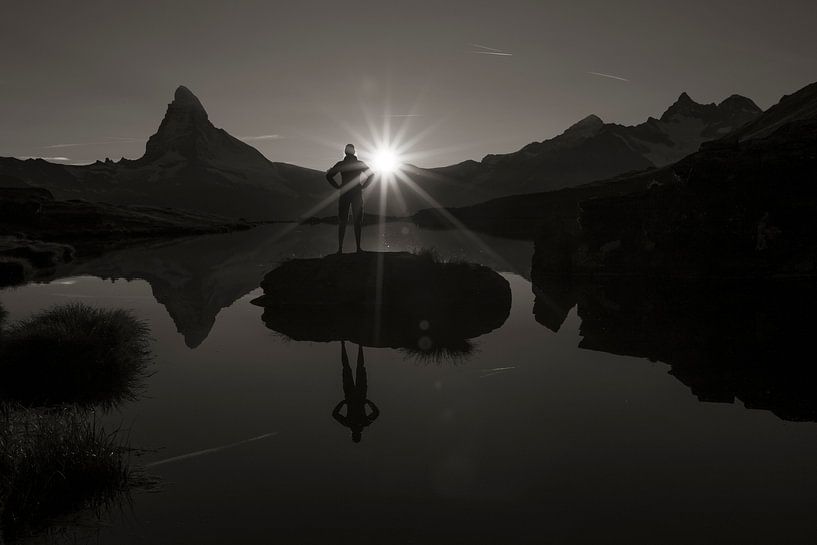 Stellisee Matterhorn von Menno Boermans