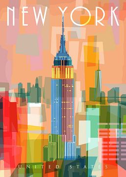 Artistic Skyline Celebration by Art Kingdom