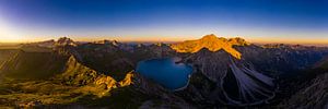 L'éclat du sommet au Lünersee