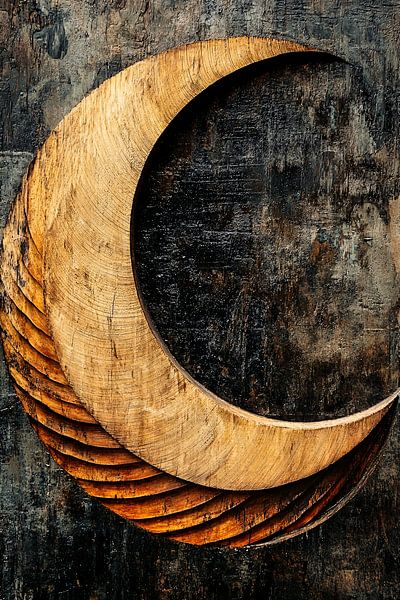 Halbmond aus Holz von Imperial Art House