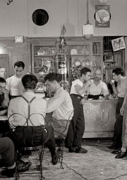 Italiaanse Koffiebar New york, 1925 van Jaap Ros