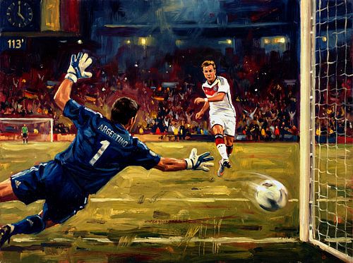 Germany Argentina 2014 Goal Painting