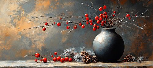 Christmas decoration | Festive Berries and Pine Cones