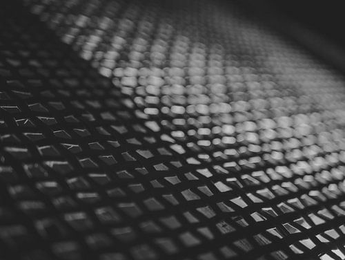 Abstracte foto in zwart-wit van Eline Doornbos