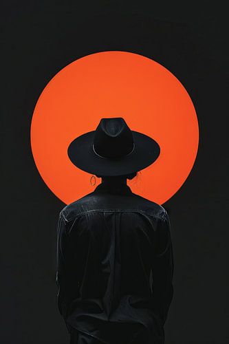Zonsondergang en silhouet