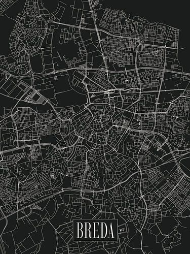 Stadtplan Breda - Stadt - Light-Version - Karte