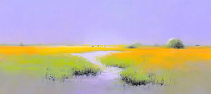 Horizont der gelben Blumen