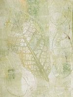 Botanisch kunstwerk in zachte pasteltinten