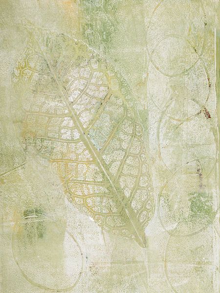 Botanisches Kunstwerk in sanften Pastelltönen von Imaginative