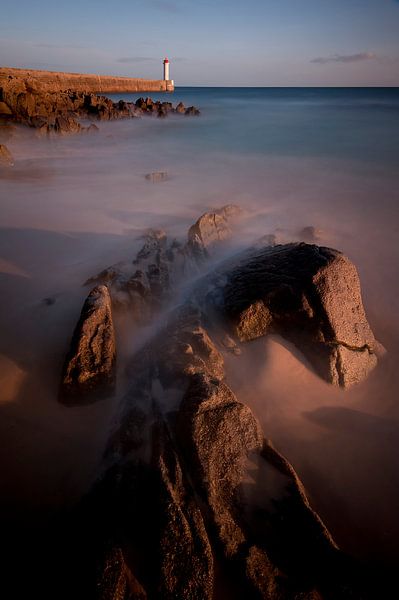 Coucher de soleil sur la côte d'Audierne, Bretagne par Ben Töller