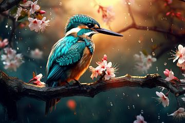 Kingfisher blossom by Ellen Reografie