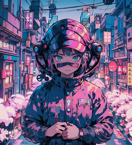 Kawaii Mädchen Traum Pastell Ästhetik