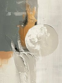 Modern abstract in Japandi en wabi-sabi stijl van Japandi Art Studio