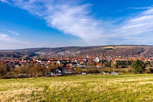 Randonnée printanière à travers la vallée unique de la Werra près de Vacha - Thuringe - Allemagne