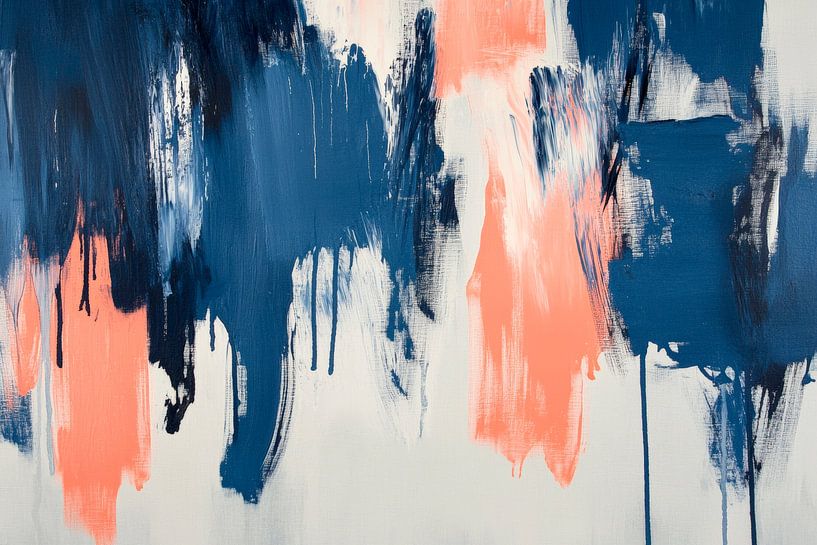 Farbenrausch in sanften Tropfen von Poster Art Shop