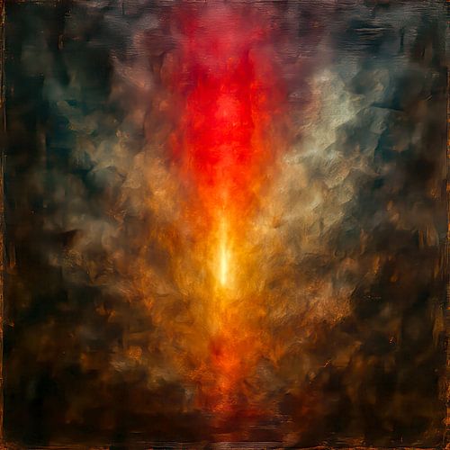 Opkomst van licht - vuur, vlam, transformatie in innerlijke ruimte