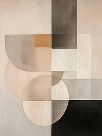 Modern abstrakt, japanischer Stil von Japandi Art Studio