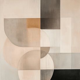 Modern abstract, Japandi stijl van Japandi Art Studio