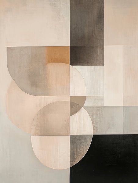 Modern abstract, Japandi stijl van Japandi Art Studio
