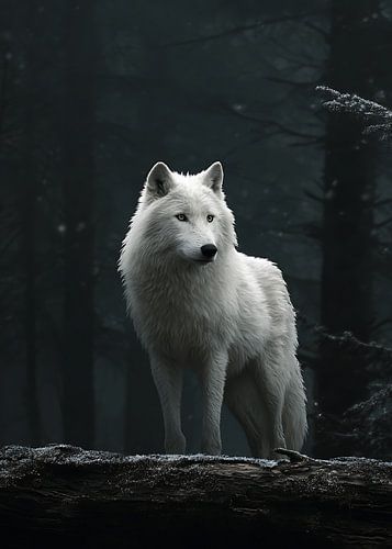 Nordische Stille – Weißer Wolf von HyggeHavn