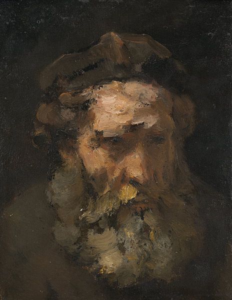 Hoofd van de Heilige Mattheus, Rembrandt van Rembrandt van Rijn