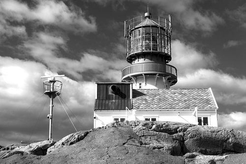 Lighthouse Lindesnes Fyr in southern Norway