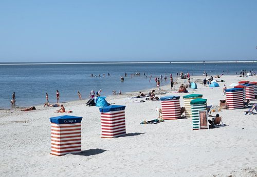 Summer beach Borkum Germany