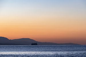 Sonnenaufgang am Strand von Malaga Andalusien!