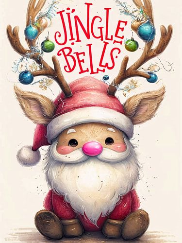 Schattig Kerstman Hert