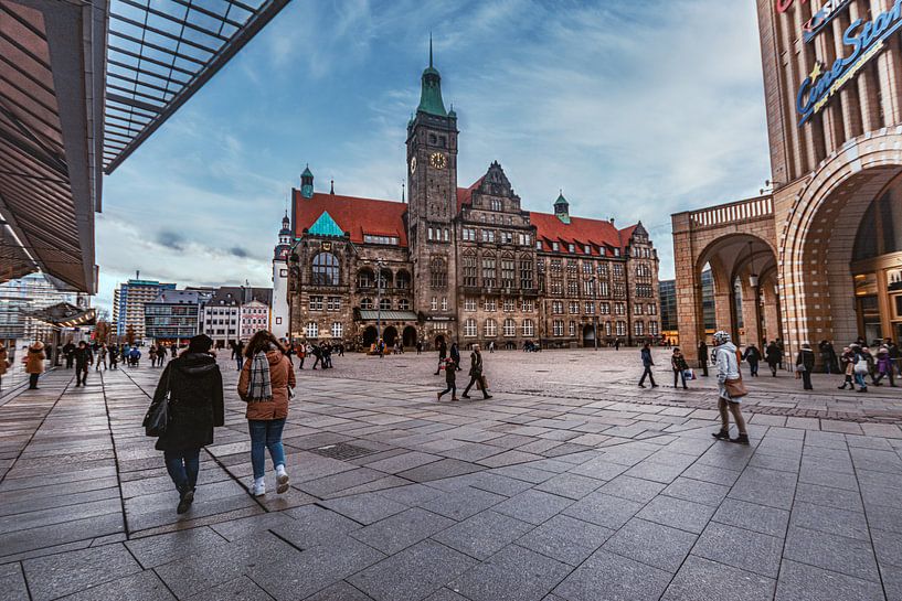 Am Rathaus Platz in Chemnitz von Johnny Flash