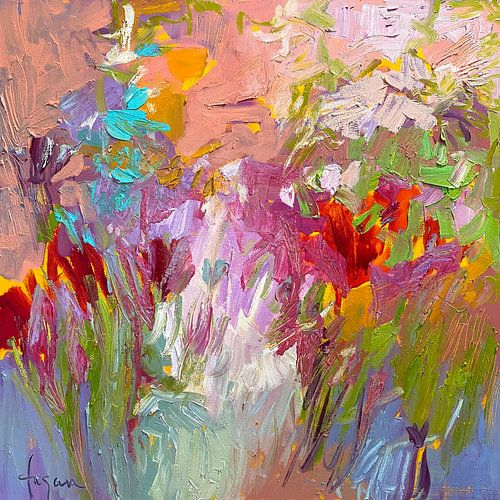 Kleurrijk bloeipalet