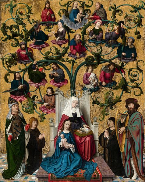 The Family Tree of Saint Anne, Gérard David by Masterful Masters