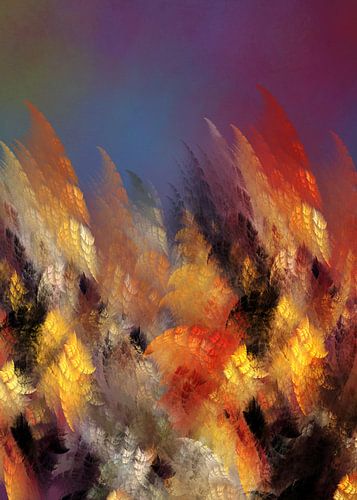 Fractals abstracte kunst Bos #fractals #abstract