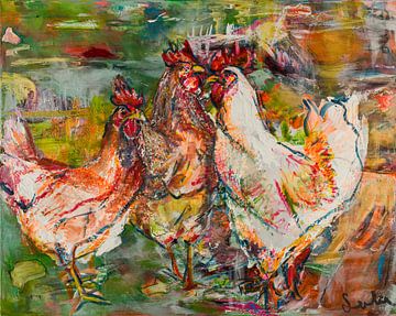 Roosters by Liesbeth Serlie