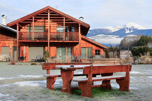Mountain cottage near Brixen, Italy.