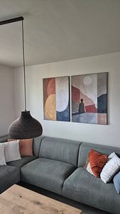 Modernes geometrisches buntes Werk