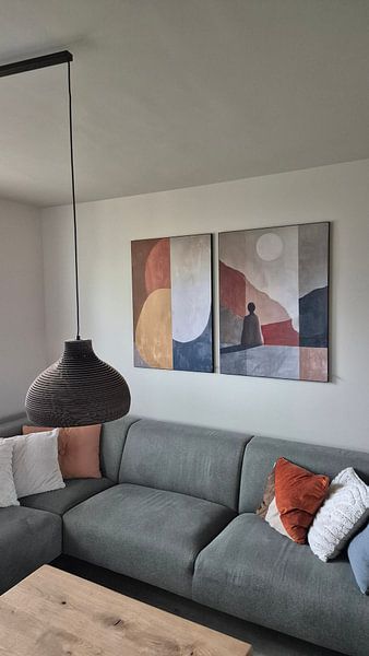 Modernes geometrisches buntes Werk