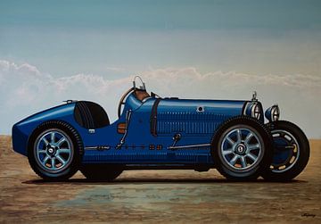 Bugatti Type 35 1924 Schilderij von Paul Meijering