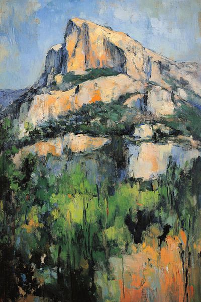 Farbenfrohe Berglandschaft mit Vegetation von Imperial Art House