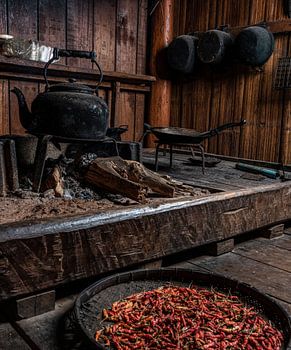 ancienne cuisine thaïlandaise rurale